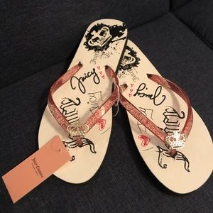 NWT juicy couture flip flops